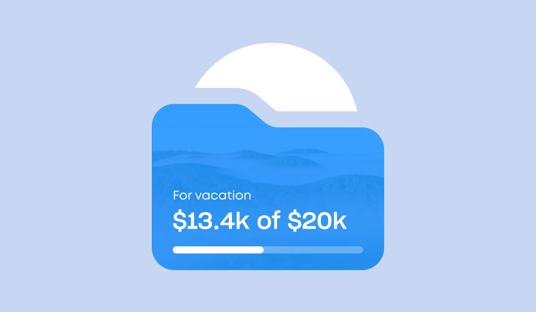 Virtual card for a vacation